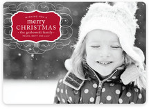 Vintage Label Christmas Photo Cards