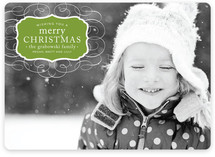 Vintage Label Christmas Photo Cards