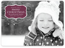 Vintage Label Christmas Photo Cards