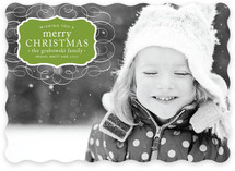 Vintage Label Christmas Photo Cards