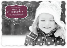 Vintage Label Christmas Photo Cards