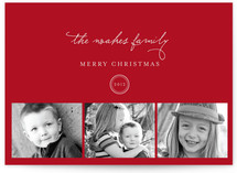 Classic Family Christmas Photo Cards