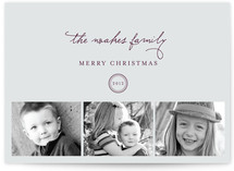 Classic Family Christmas Photo Cards