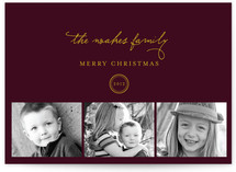 Classic Family Christmas Photo Cards