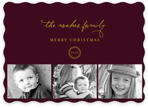 Classic Family Christmas Photo Cards