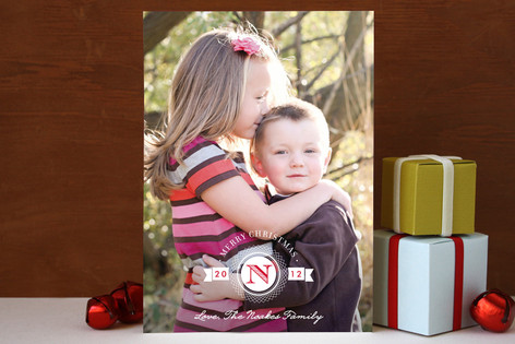 Medallion Christmas Photo Cards
