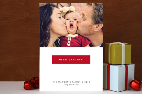 Merry Red Christmas Photo Cards
