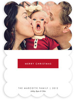 Merry Red Christmas Photo Cards