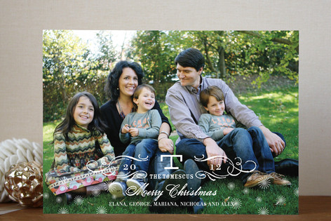 Vintage Holiday Christmas Photo Cards