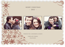 Snowflake Tree Christmas Photo Cards