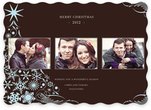 Snowflake Tree Christmas Photo Cards