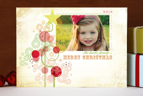 Candy Tree Christmas Photo Cards