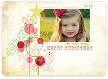 Candy Tree Christmas Photo Cards