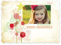 Candy Tree Christmas Photo Cards