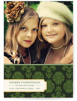 Christmas Damask Christmas Photo Cards