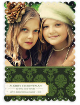 Christmas Damask Christmas Photo Cards