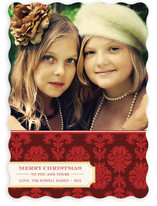 Christmas Damask Christmas Photo Cards