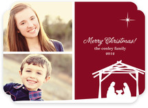 Away In a Manger Christmas Photo Cards