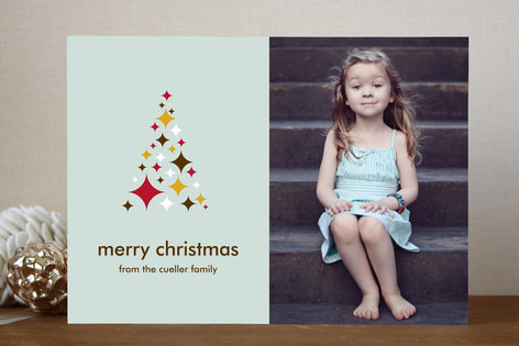 O Starry Tree Christmas Photo Cards