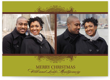 Ornate Frame Christmas Photo Cards