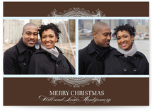 Ornate Frame Christmas Photo Cards