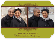 Ornate Frame Christmas Photo Cards