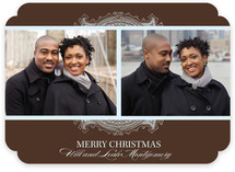Ornate Frame Christmas Photo Cards