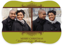 Ornate Frame Christmas Photo Cards