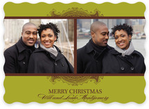 Ornate Frame Christmas Photo Cards