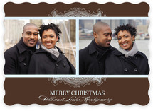 Ornate Frame Christmas Photo Cards