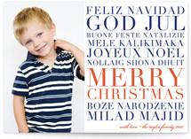 float + feliz Christmas Photo Cards