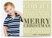 float + feliz Christmas Photo Cards