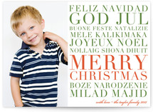 float + feliz Christmas Photo Cards
