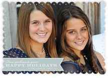 Red Ribbon Happiness Christmas Photo Cards