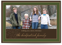 Snowflake Frame Christmas Photo Cards