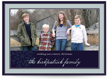 Snowflake Frame Christmas Photo Cards