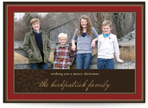 Snowflake Frame Christmas Photo Cards