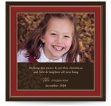 Snowflake Frame Christmas Photo Cards