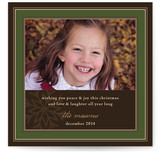 Snowflake Frame Christmas Photo Cards