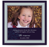Snowflake Frame Christmas Photo Cards