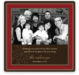 Snowflake Frame Christmas Photo Cards
