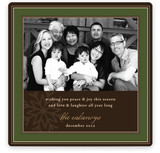 Snowflake Frame Christmas Photo Cards