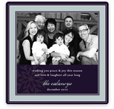 Snowflake Frame Christmas Photo Cards