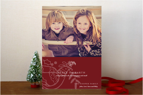 Modern Holiday Christmas Photo Cards
