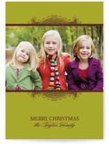 Ornate Frame Christmas Photo Cards