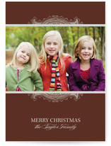 Ornate Frame Christmas Photo Cards
