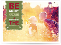 Be Merry Banner Christmas Photo Cards