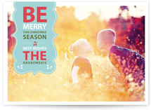 Be Merry Banner Christmas Photo Cards