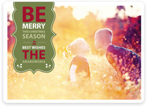 Be Merry Banner Christmas Photo Cards