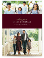 Winter Chic Christmas Photo Cards